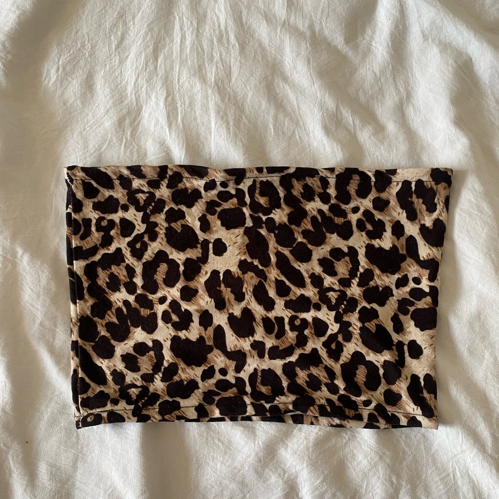 Leopard tube top